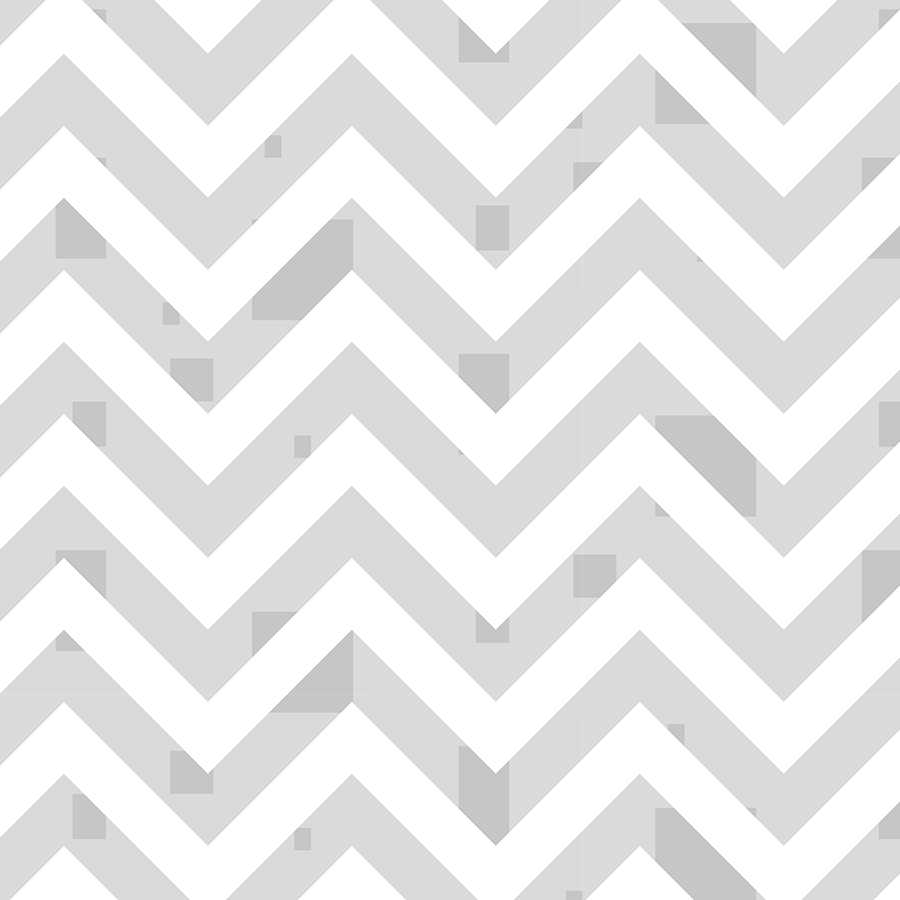 Design wall mural zig zag pattern with small squares grey on matte smooth non-woven
