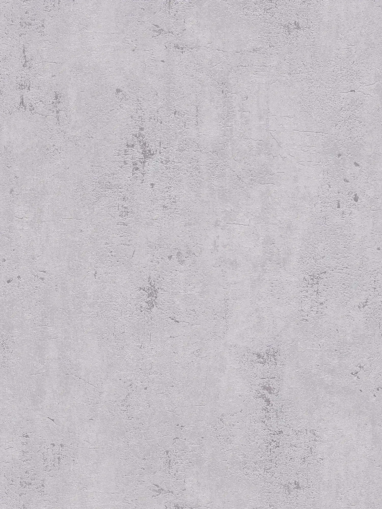Papel pintado no tejido con aspecto de yeso en estilo rústico - gris
