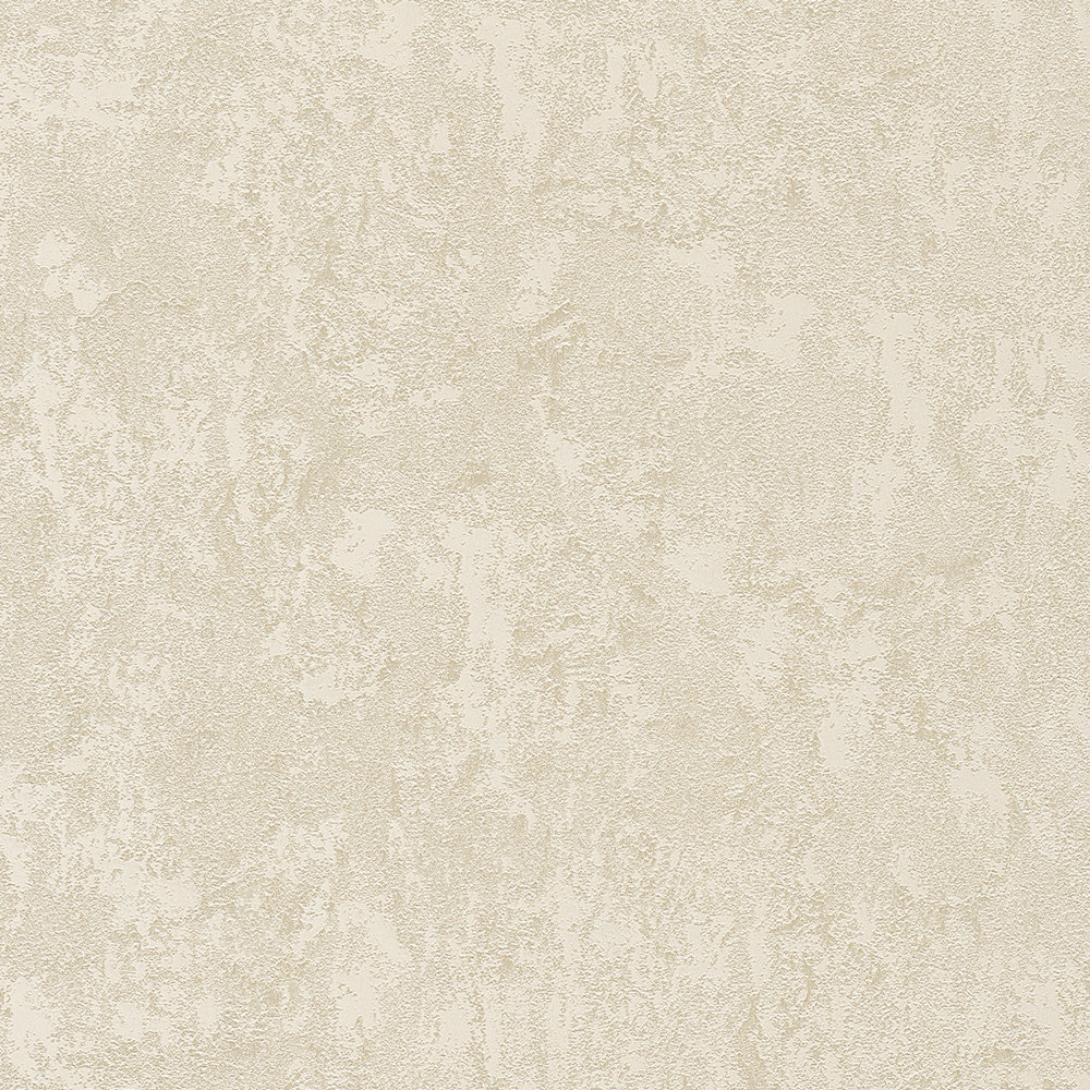             Papier peint uni aspect plâtre & texture de surface - beige, gris
        