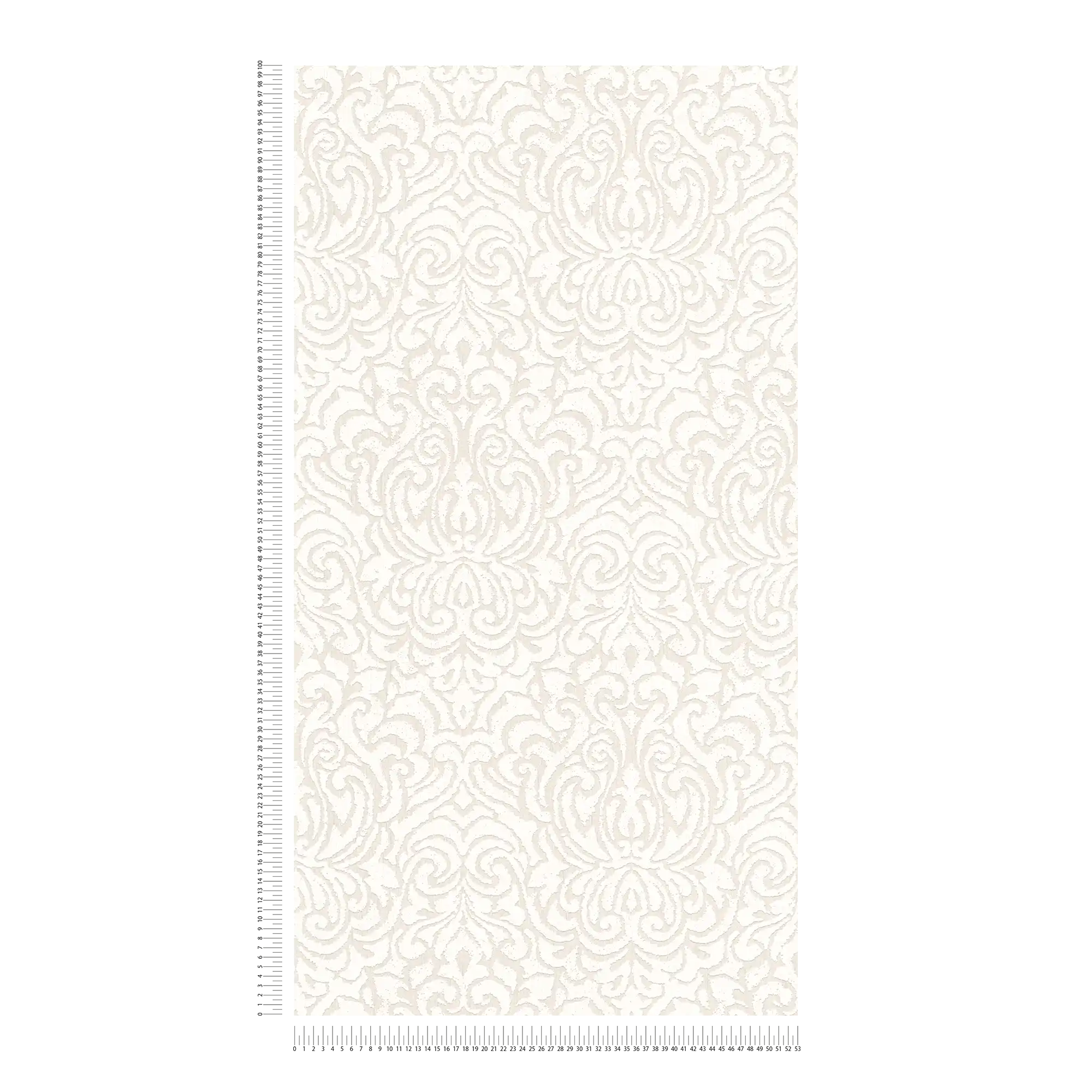             Carta da parati a trama chiara utilizzata come ornamento in stile vintage - bianco
        