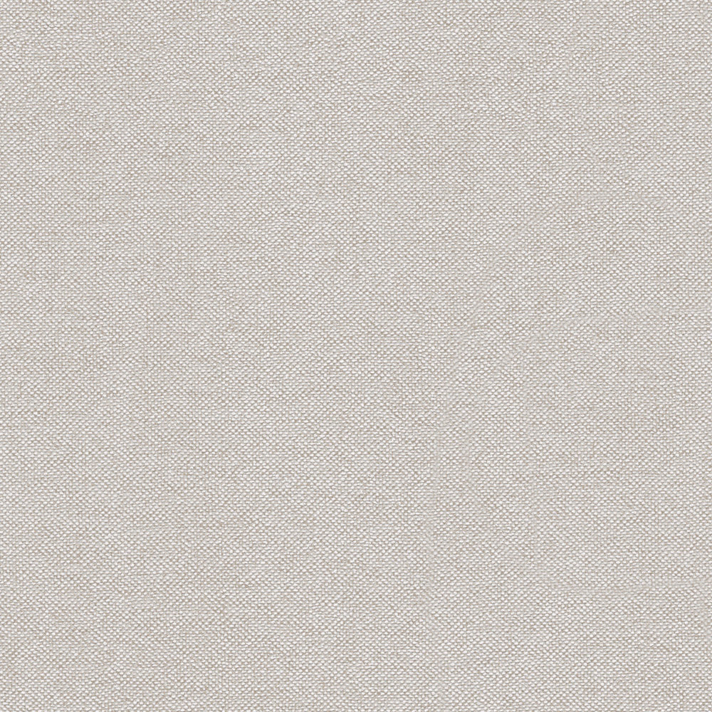             Plain wallpaper with textile structure in elegant design - beige, brown
        
