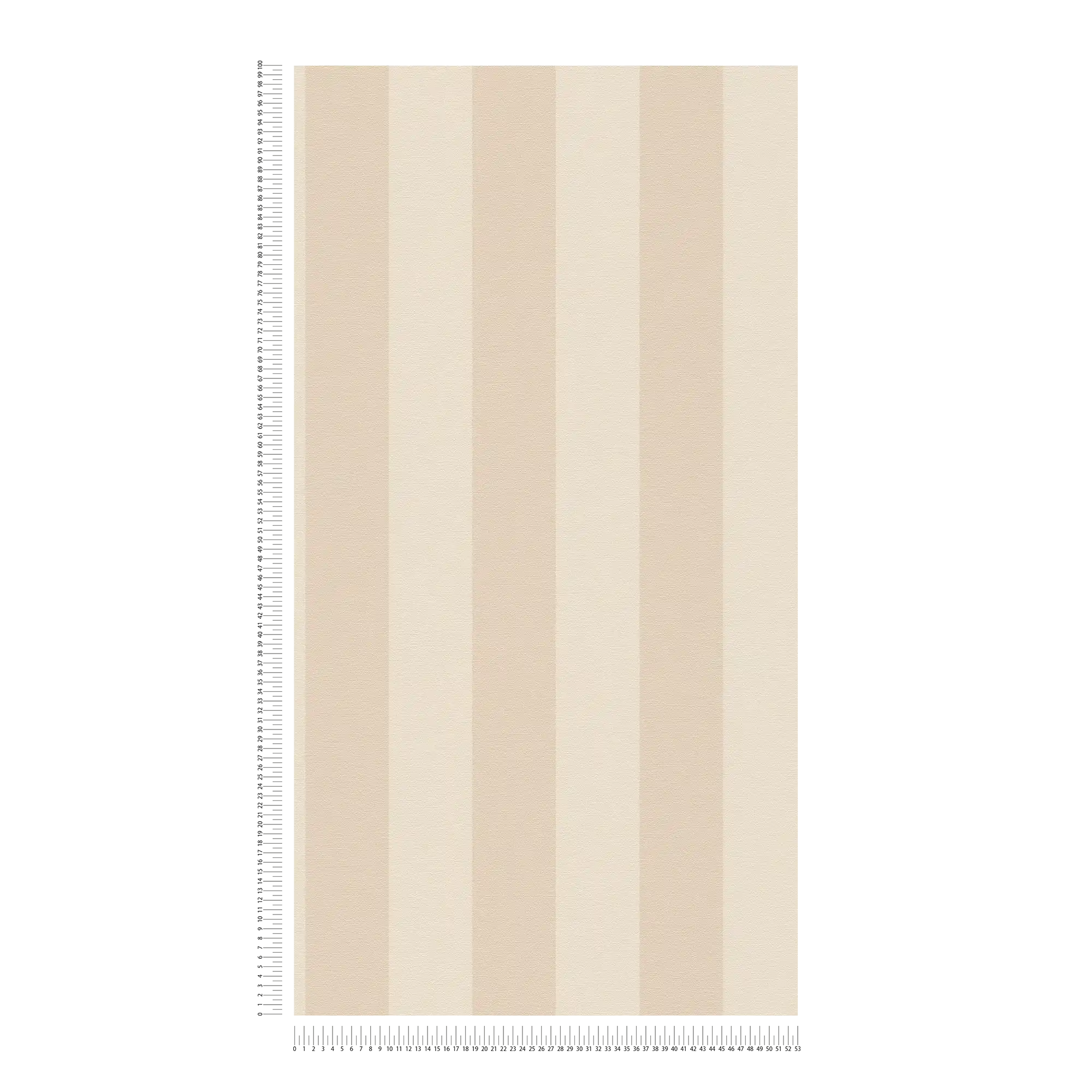             Vliesbehang met strepen en linnenlook PVC-vrij - beige, wit
        