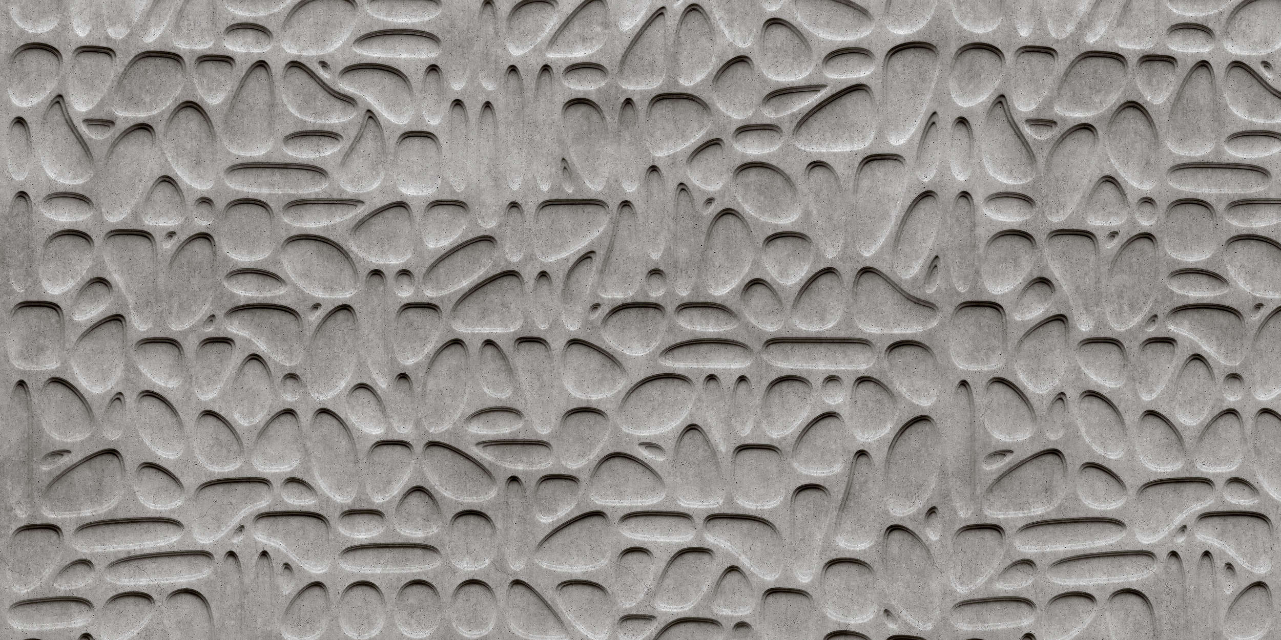             Maze 1 - Cool 3D Concrete Bubbles Wallpaper - Grey, Black | Textured Non-woven
        