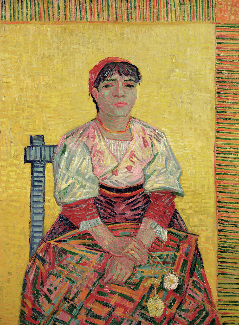             Agostina Segatori" muurschildering van Vincent van Gogh
        