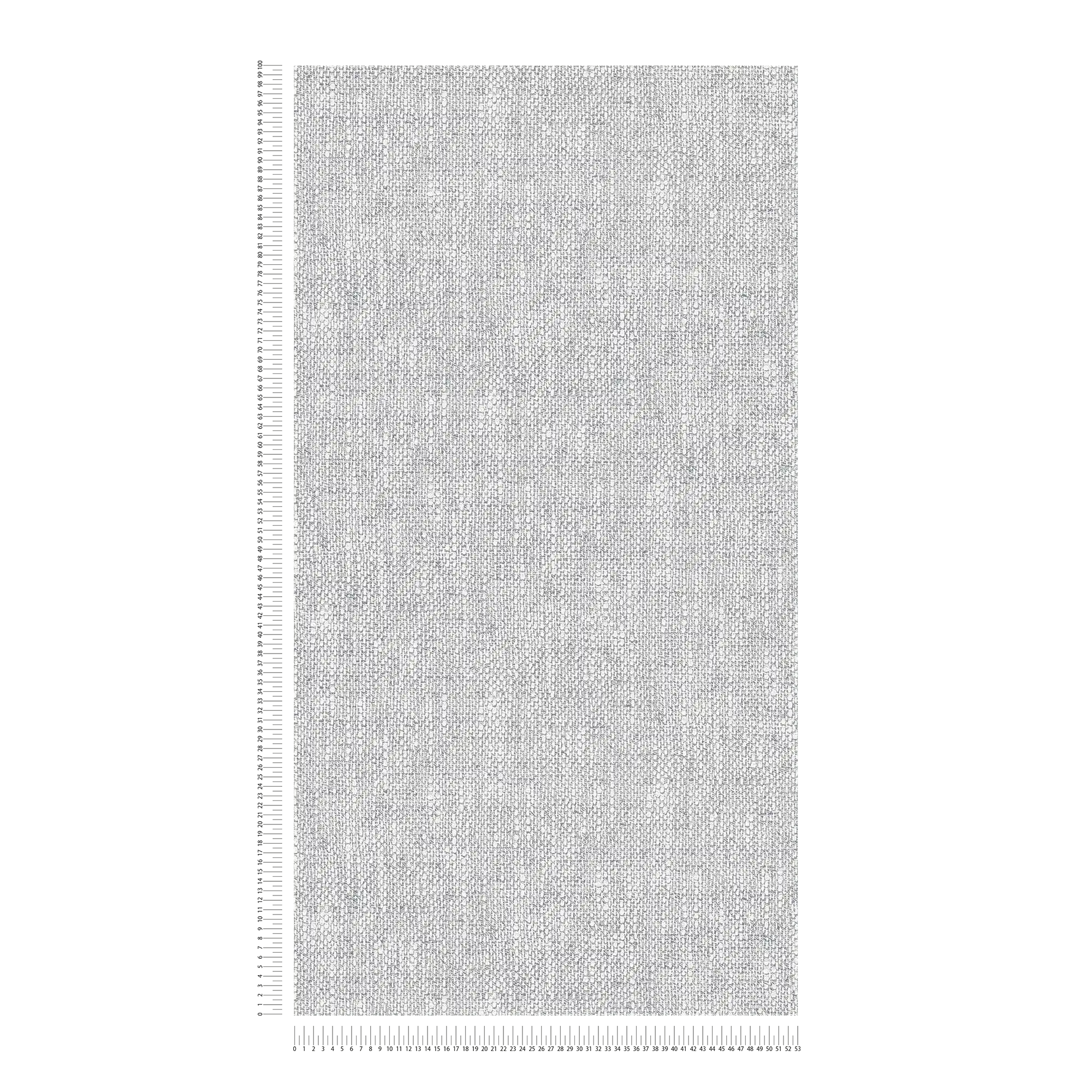             Papel pintado no tejido con aspecto de tela realista - gris, blanco
        