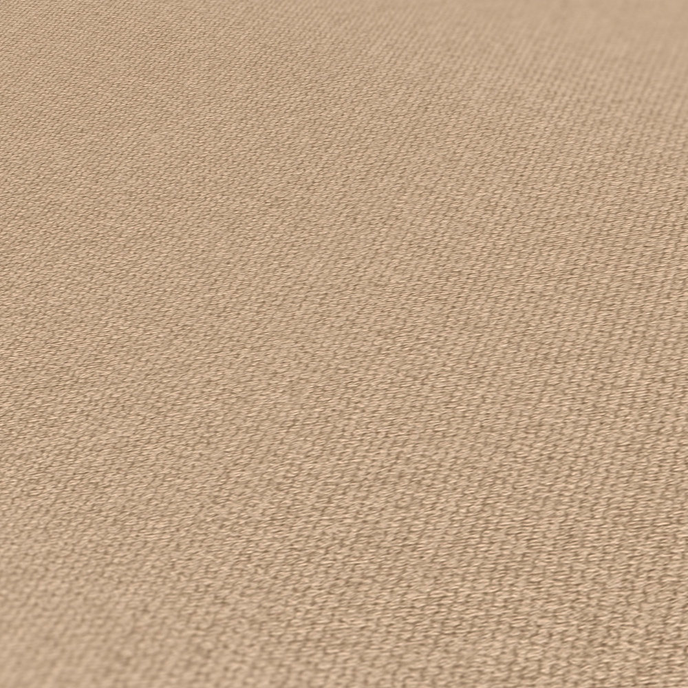            Papel pintado no tejido de aspecto textil con efecto texturizado, liso - Beige
        
