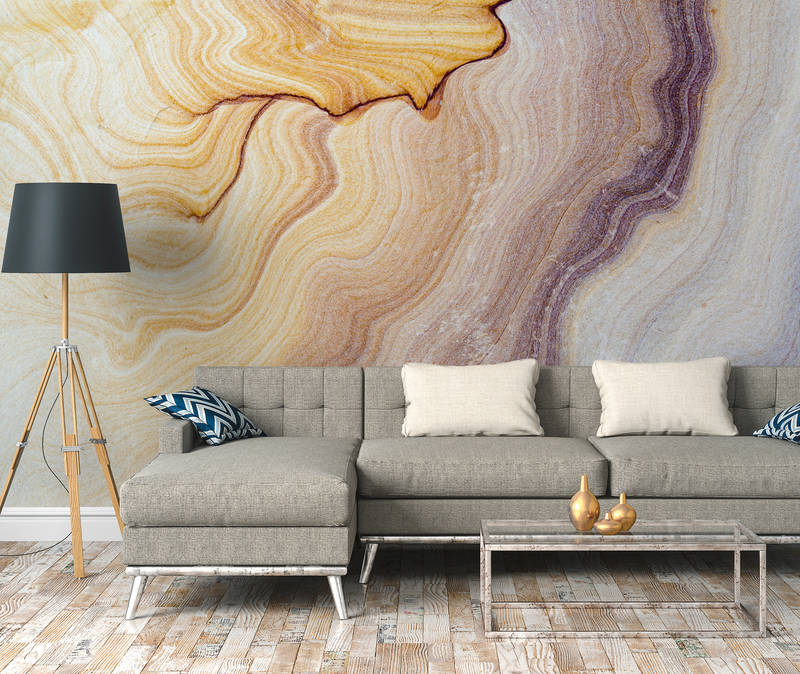             Photo wallpaper marble with grain & quartz look - Colorful
        