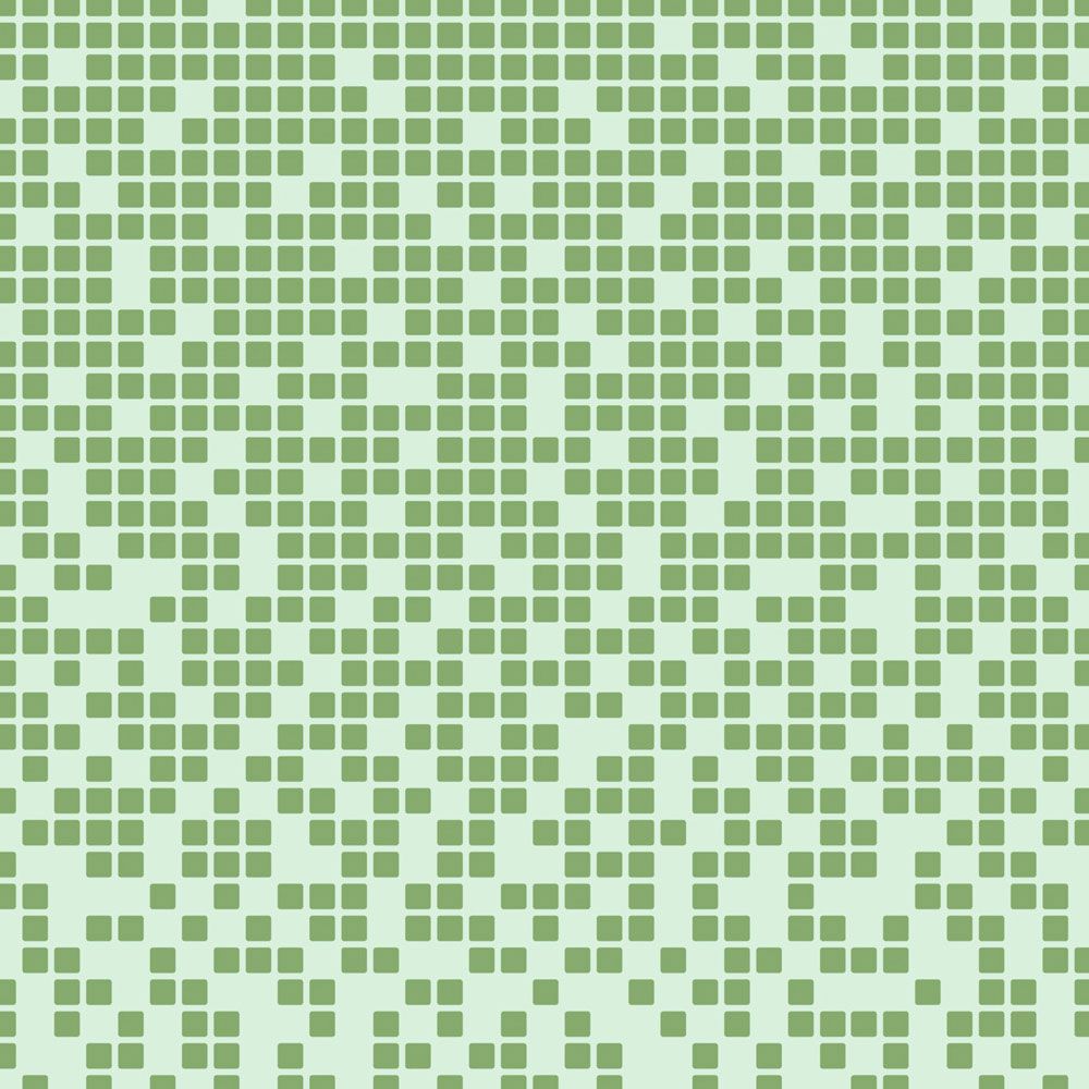             Photo wallpaper »pixi mint« - mosaic pattern with pixel style - Green | matt, smooth non-woven fabric
        