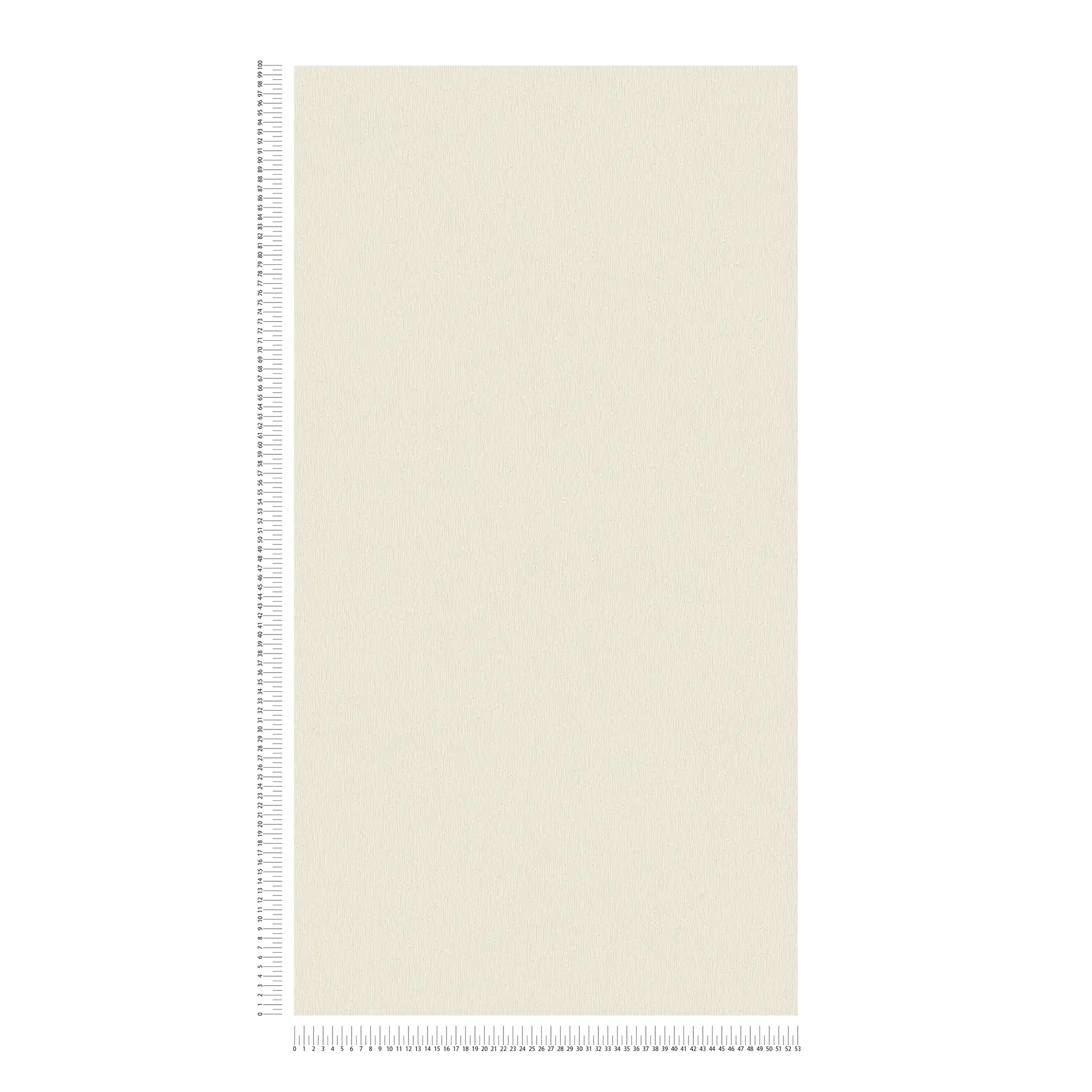             Carta da parati in tessuto non tessuto crema con struttura monocromatica - crema, bianco
        