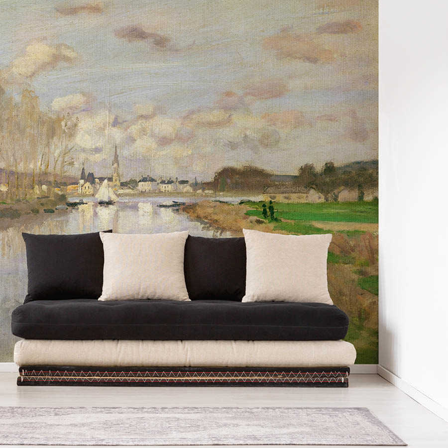 Papier peint panoramique "Le yacht près d'Argenteuil" de Claude Monet

