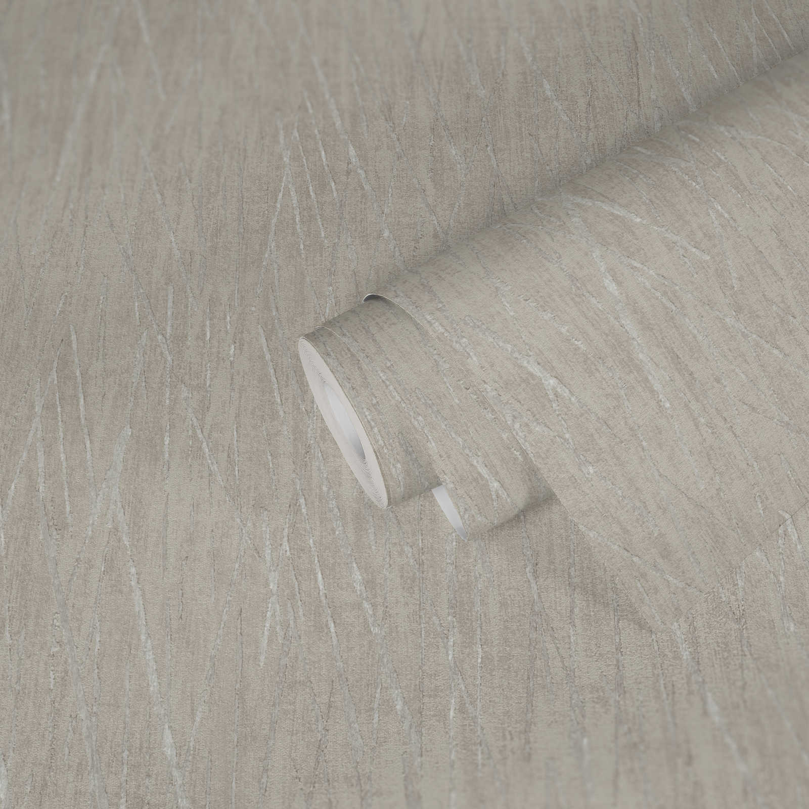             Papier peint scandinave au design métallique - gris, métallique
        