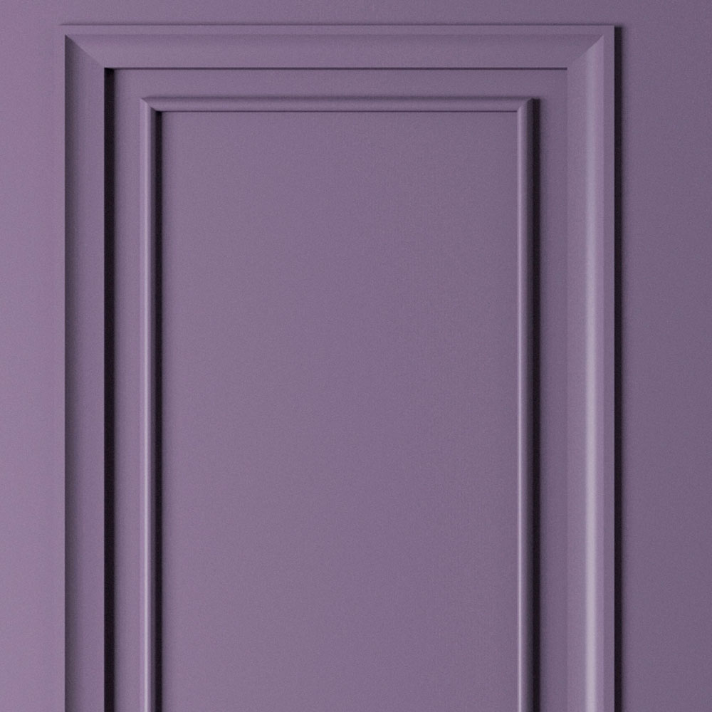             Kensington 3 - Papier peint 3D boiseries violet foncé, Violet
        