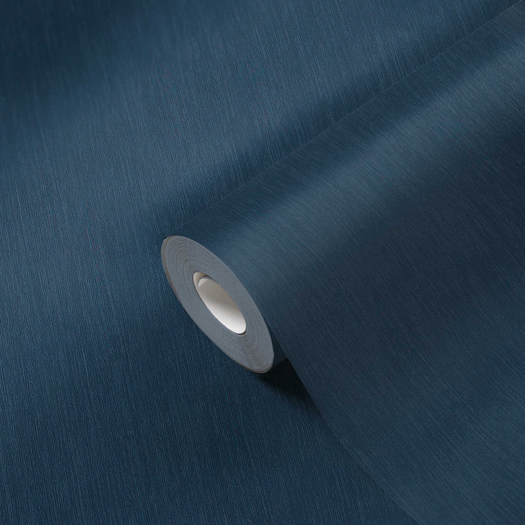             Non-woven wallpaper dark blue monochrome, satin - blue
        