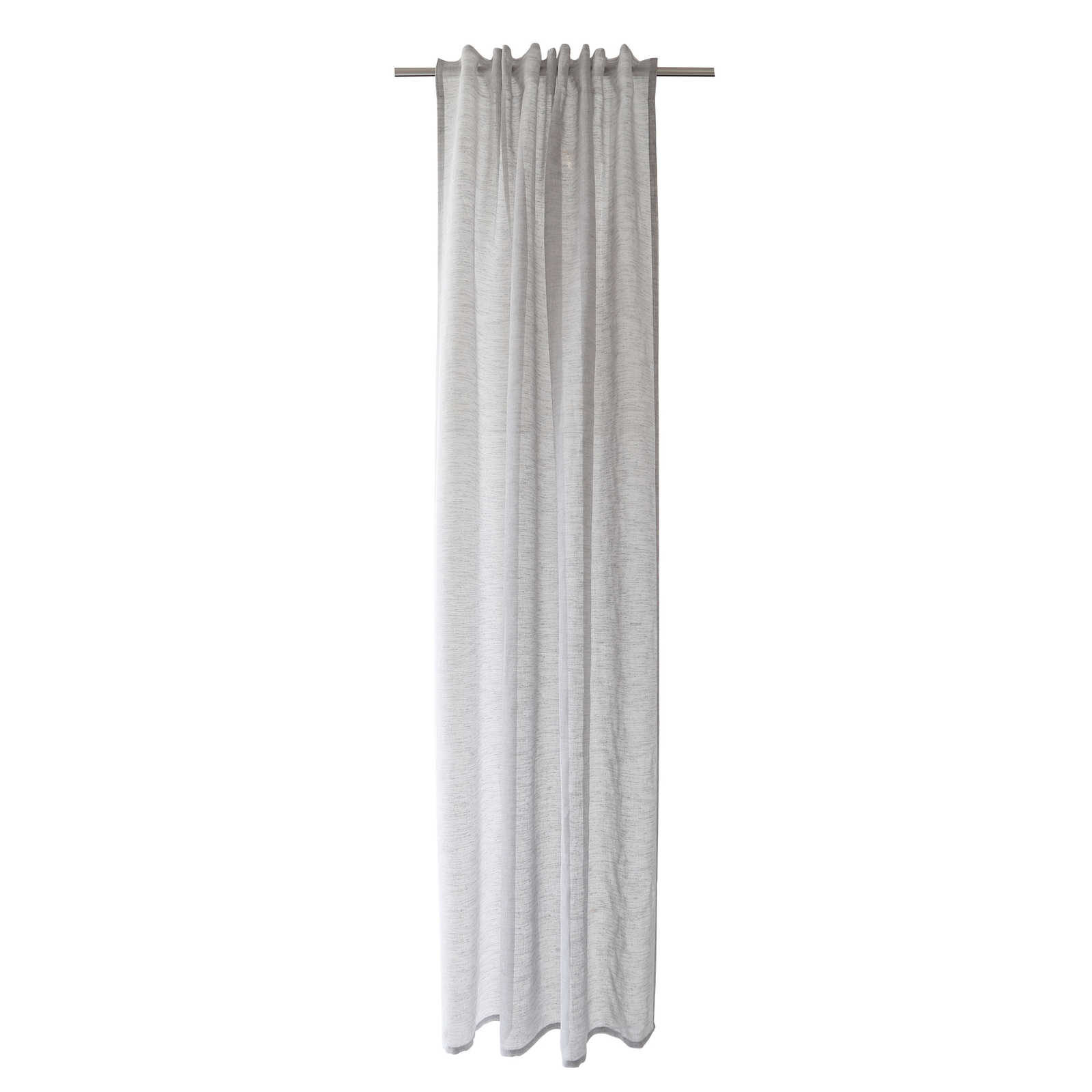         Echarpe décorative à passants 140 cm x 245 cm fibre synthétique gris clair
    