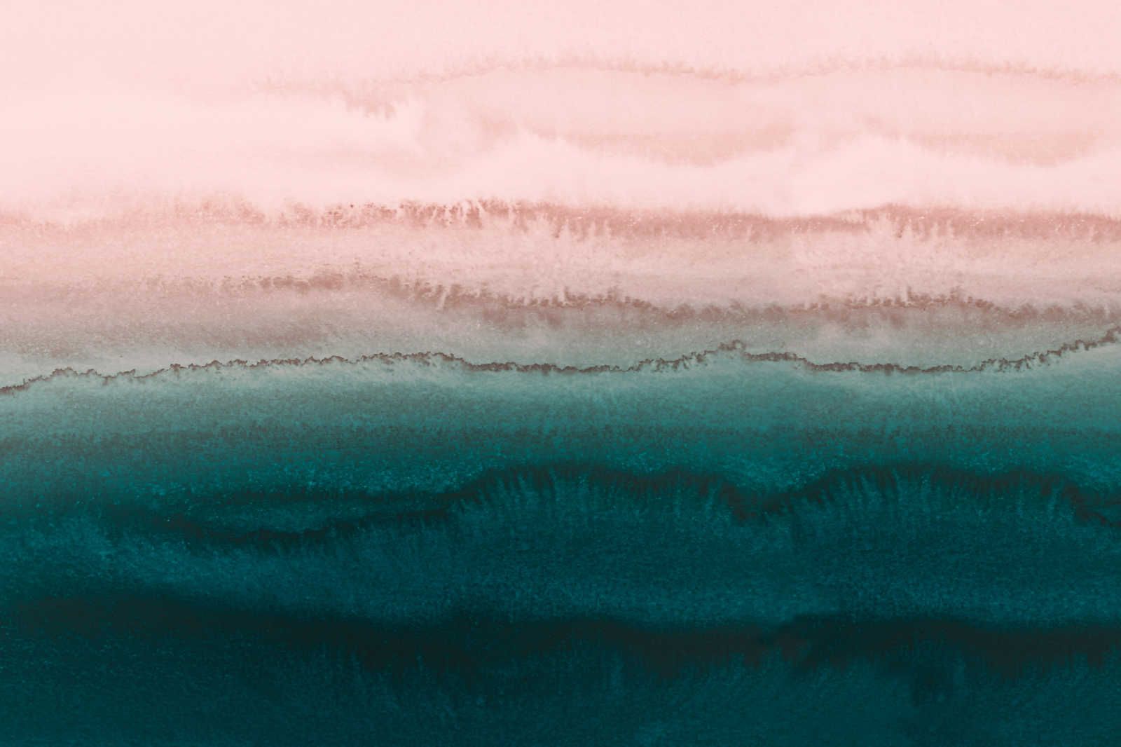             Marée toile avec eau abstraite aquarelle - 0,90 m x 0,60 m
        
