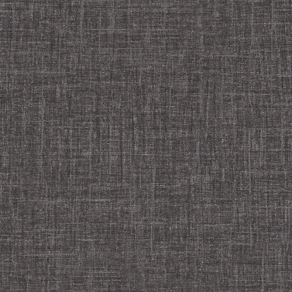             Papel pintado de unidad VERSACE en aspecto de lino con brillo - negro, gris
        