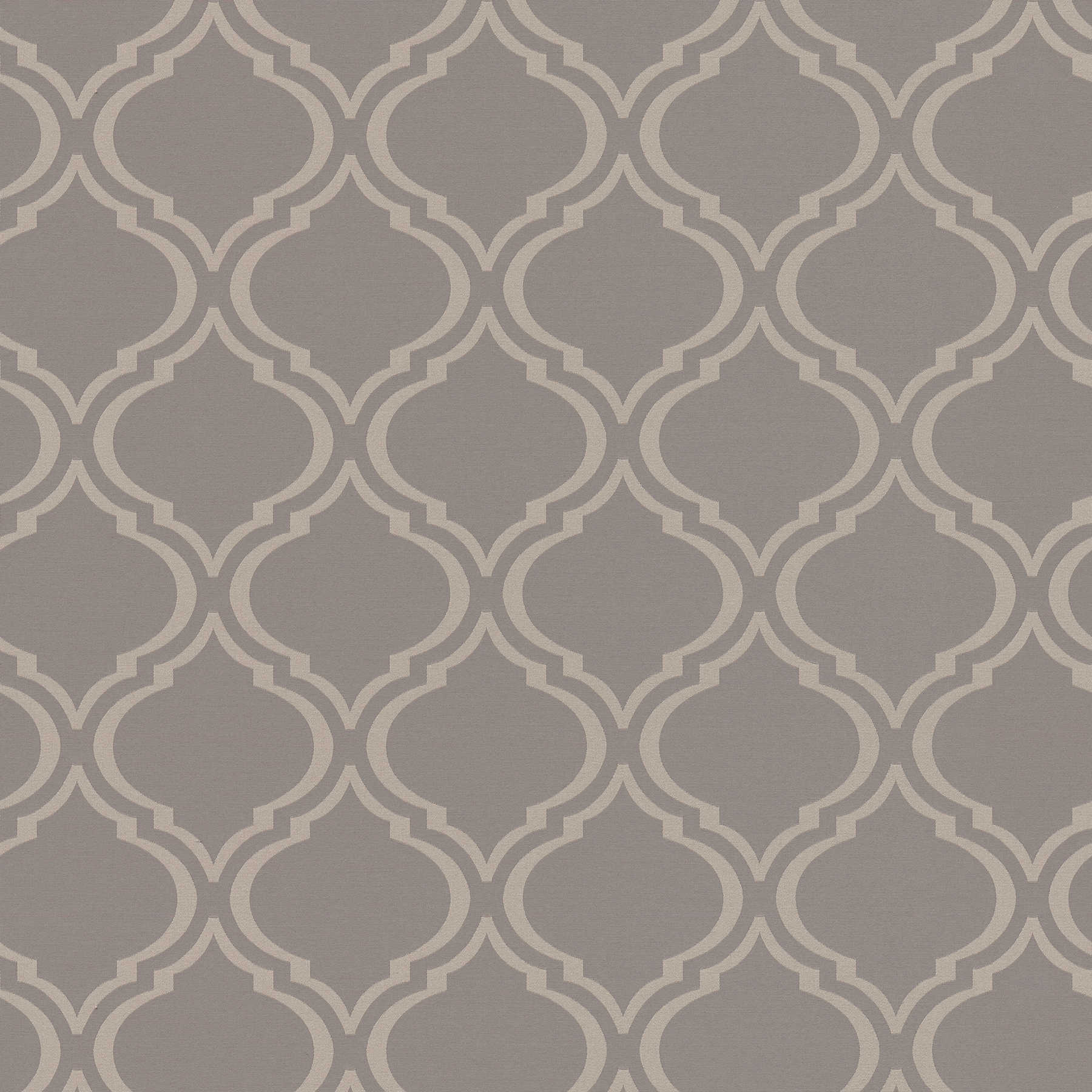 Wallpaper retro design with art deco pattern - grey
