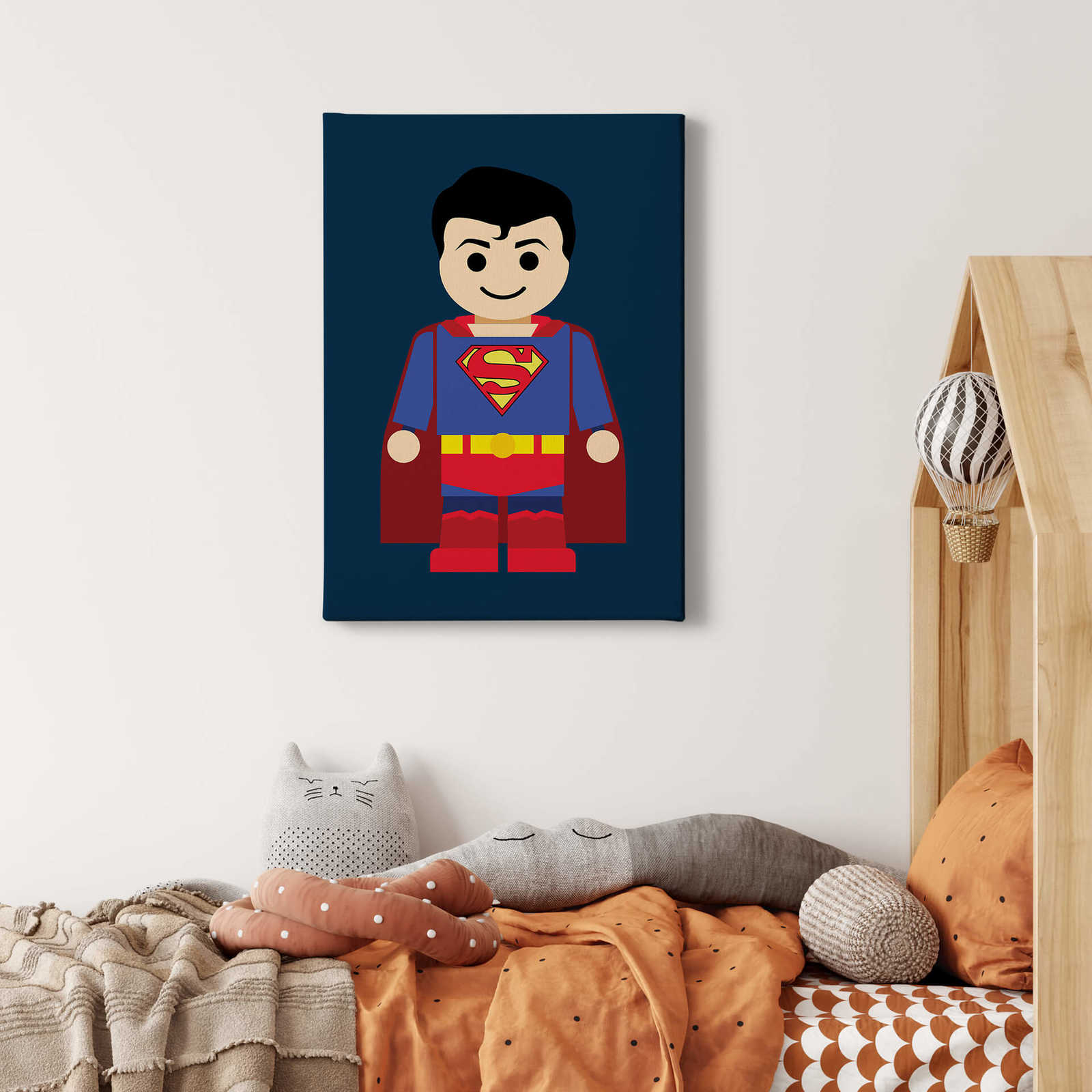             Kinderen Canvas schilderij Superman door Gomes - 0,50 m x 0,70 m
        