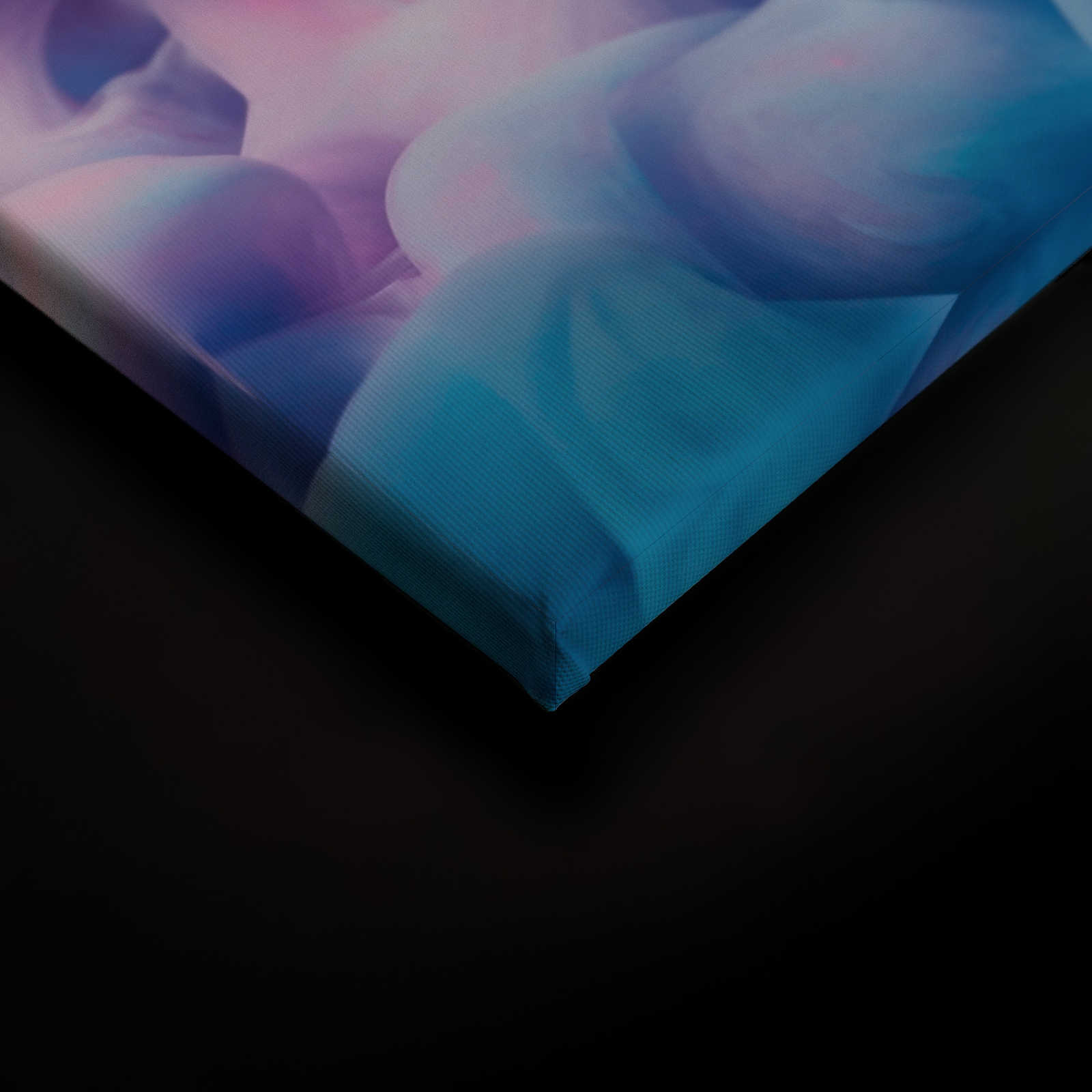             Lienzo ahumado de color |Rosa, azul, blanco - 0,90 m x 0,60 m
        