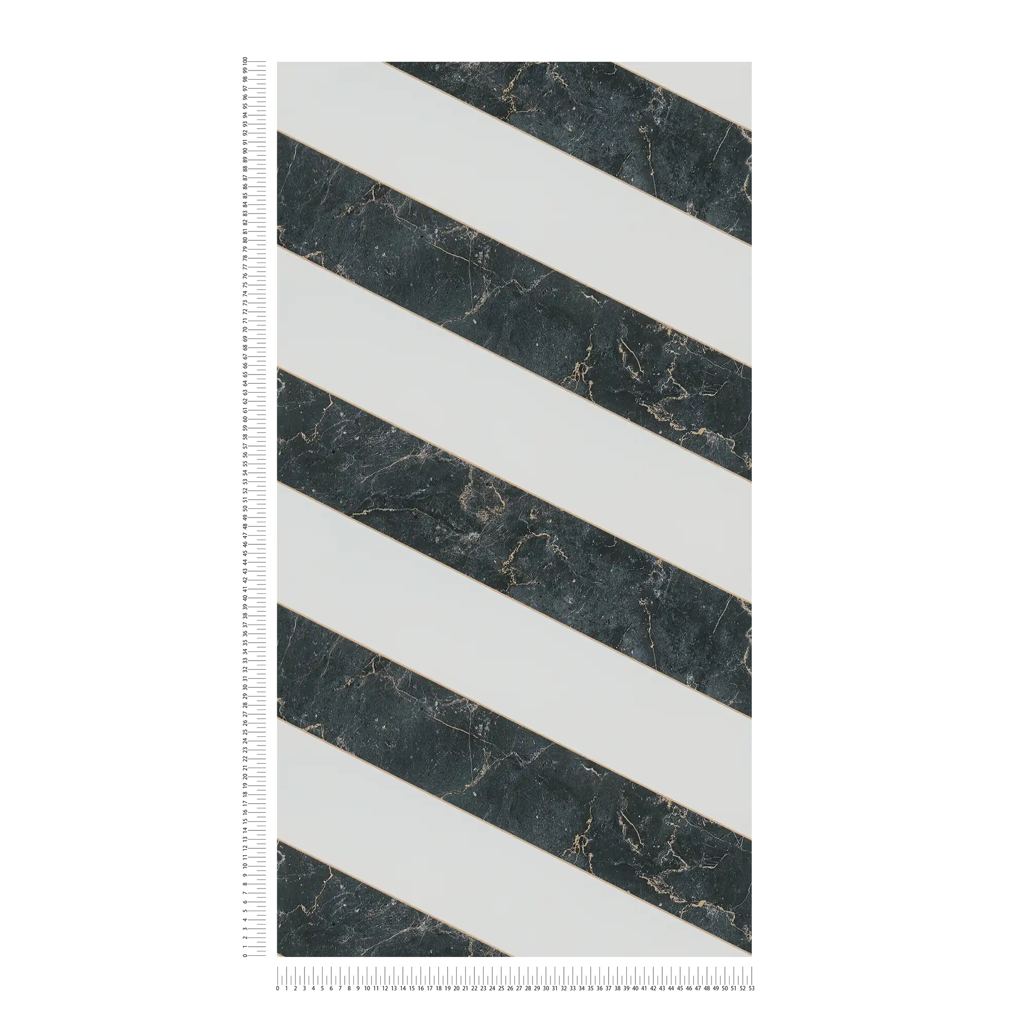             Stripes wallpaper black and white with gold marble look
        