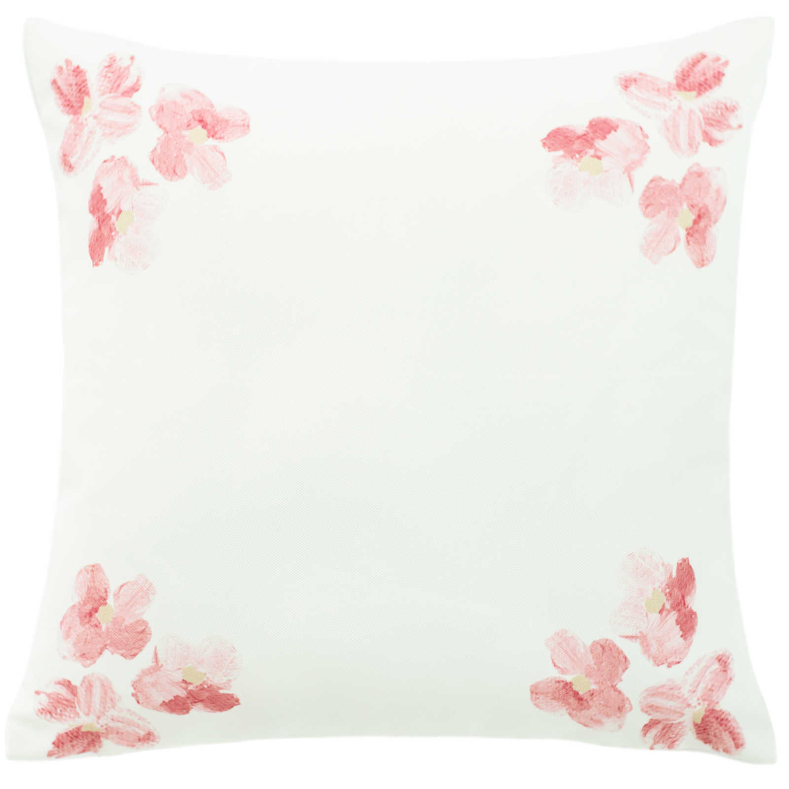 Cushion Cover White "Cherry Blossoms 4», 45x45cm
