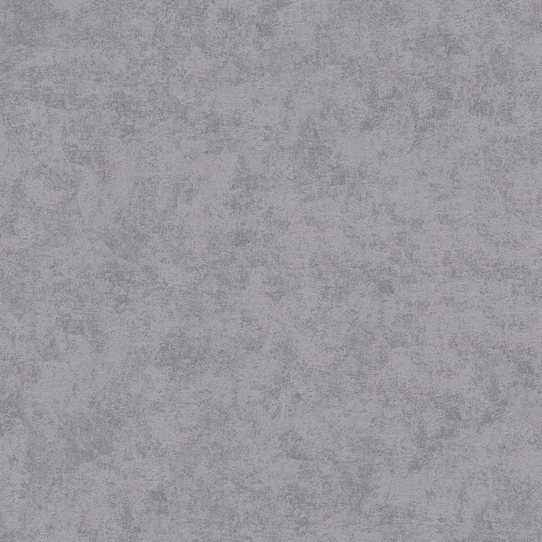 Plain non-woven wallpaper with mottled structure - grey
