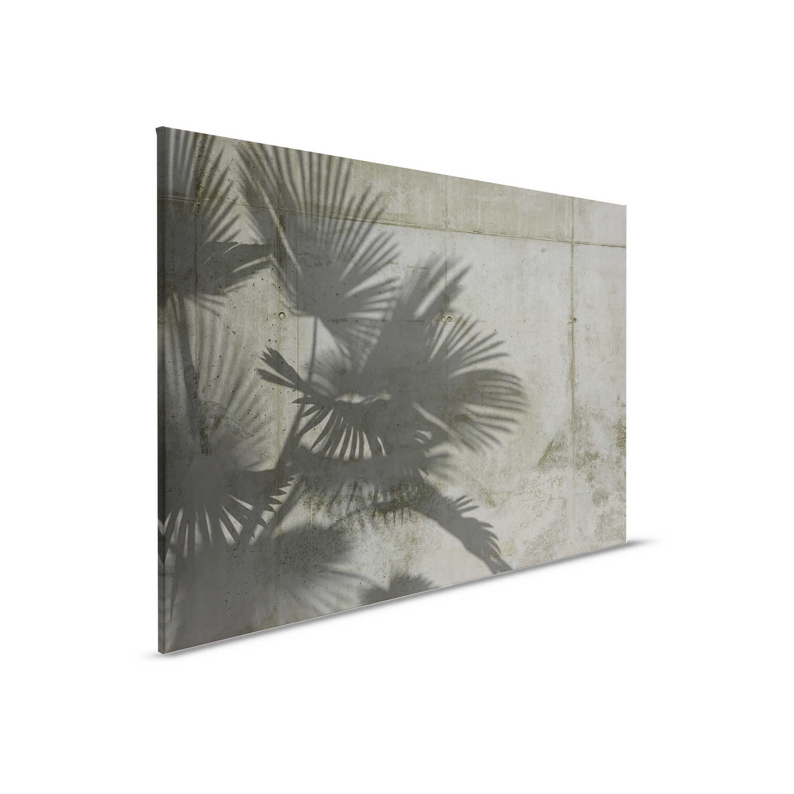         Canvas painting Shadows of palm leaves on concrete wall - 0,90 m x 0,60 m
    