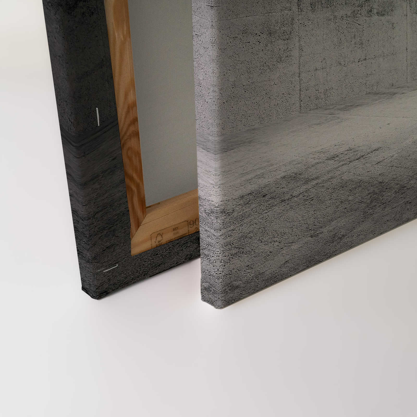             Tableau sur toile Espace en béton avec effet 3D - 0,90 m x 0,60 m
        
