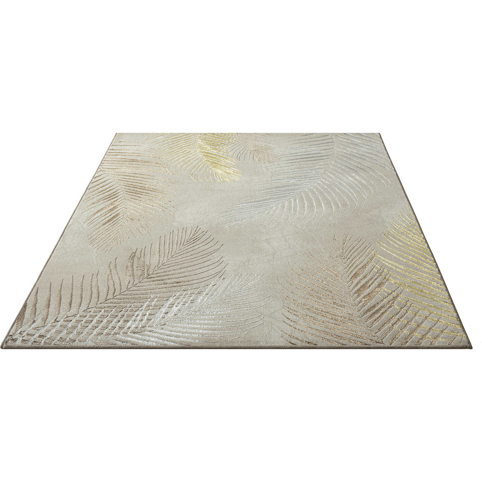 zacht crèmekleurig hoogpolig tapijt - 340 x 240 cm
