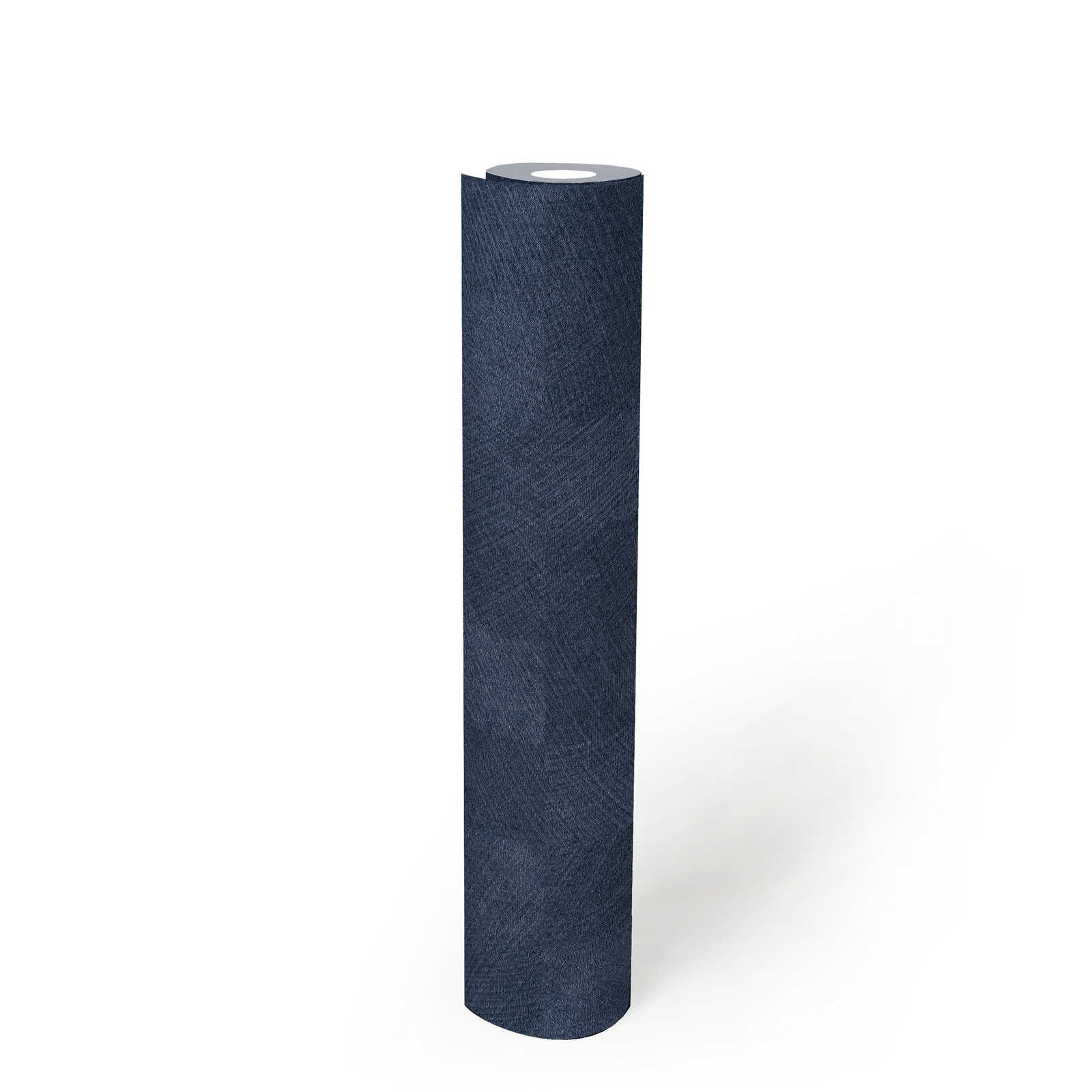             Geruit behang nachtblauw met structuur & glanseffect - blauw
        