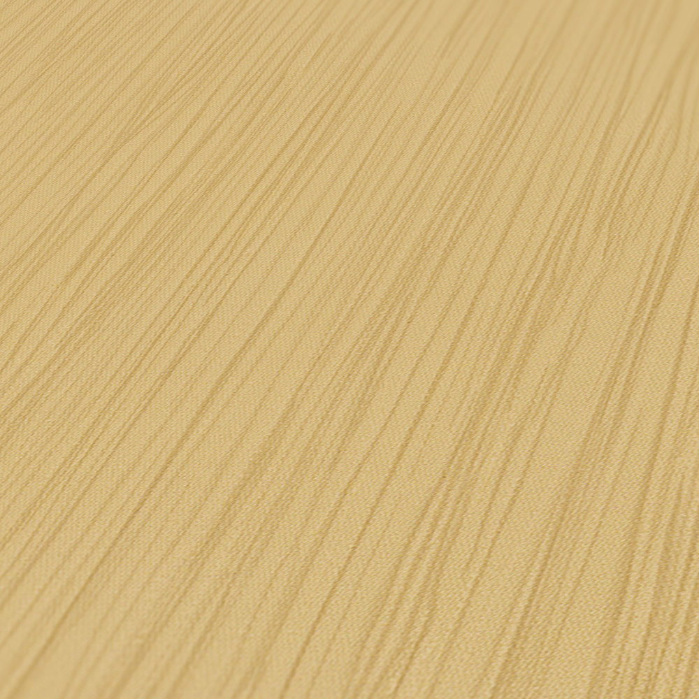             Premium non-woven wallpaper plain with line structure - brown, gold
        