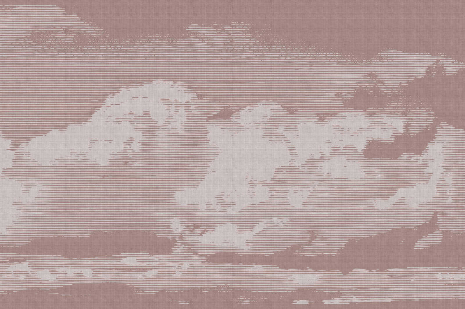             Clouds 3 - Toile céleste avec motif de nuages - aspect lin naturel - 0,90 m x 0,60 m
        
