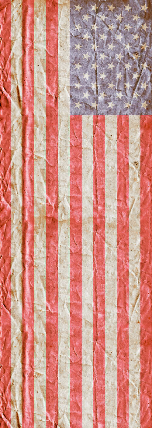             Carta da parati nazionale Bandiera USA su vello liscio Premium
        