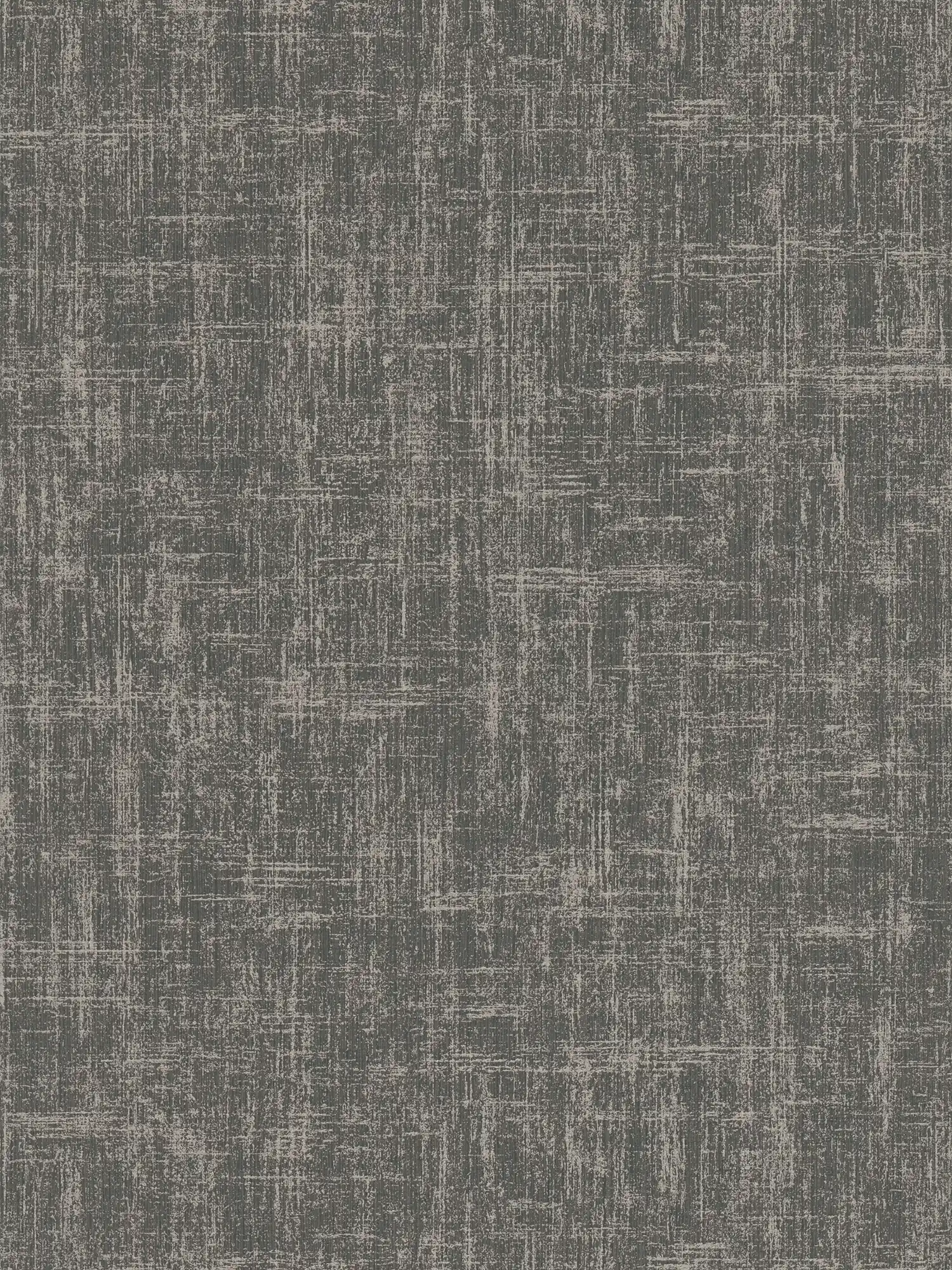 Non-woven wallpaper with mottled metallic effect - black, grey
