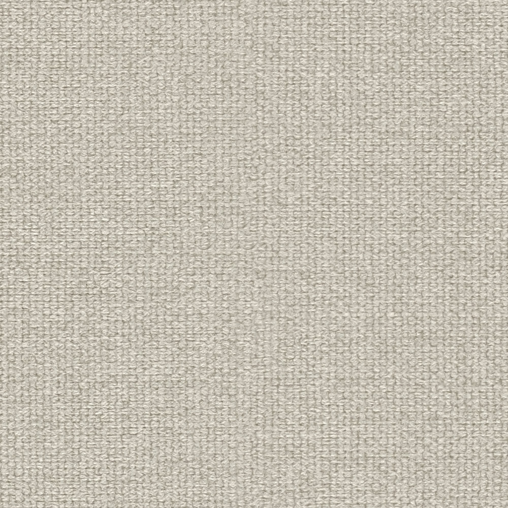             Papier peint à l'aspect lin avec surface structurée, uni - beige, gris
        