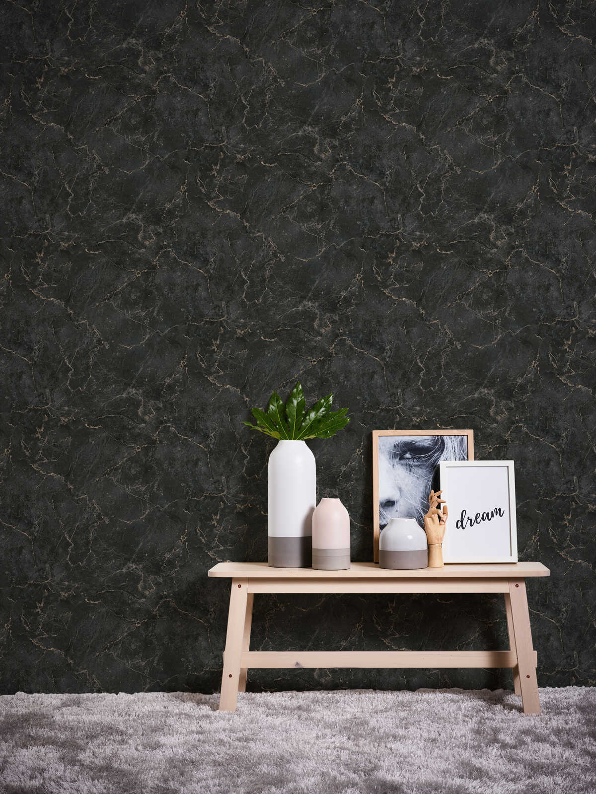             Marble wallpaper black Design by MICHALSKY
        