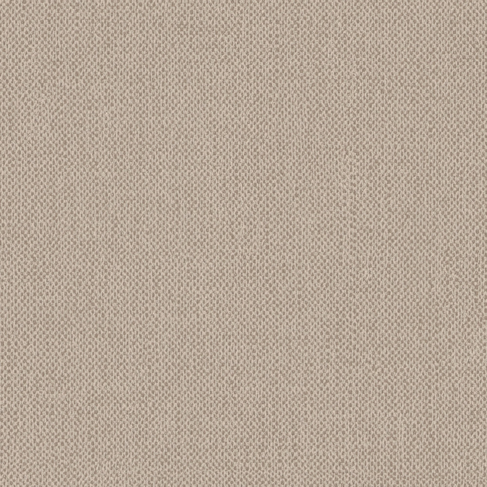             Papel pintado no tejido beige liso y mate con estructura textil - beige, marrón
        