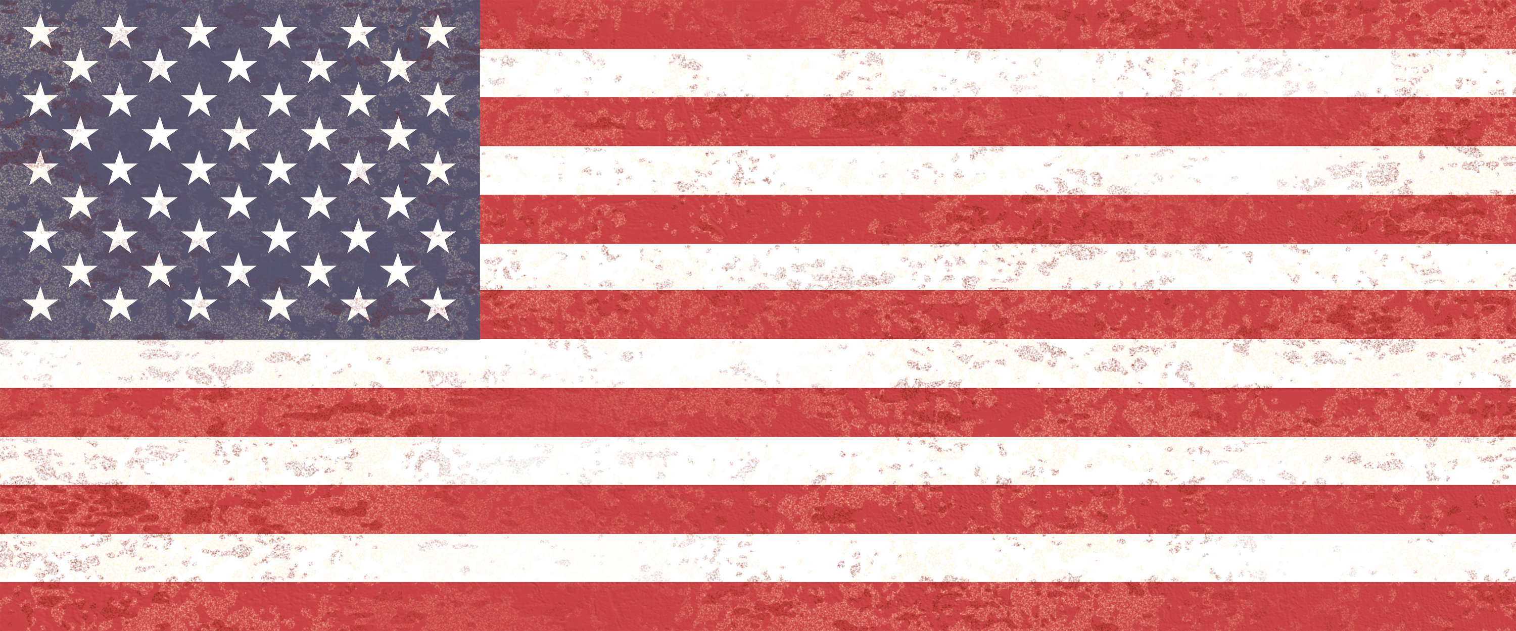             American flag mural - stars and stripes
        