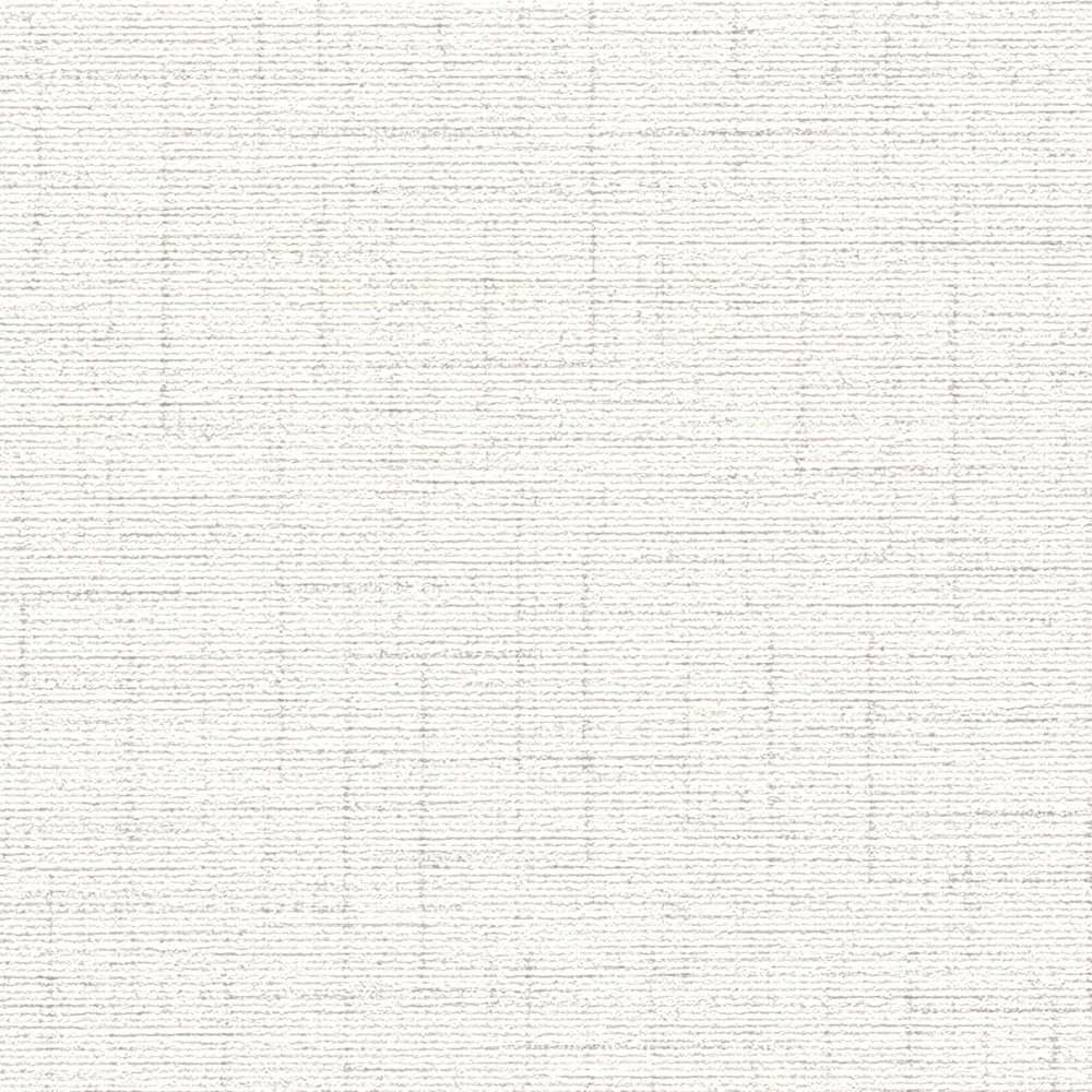             Neutral plain wallpaper with linen look - grey, white
        
