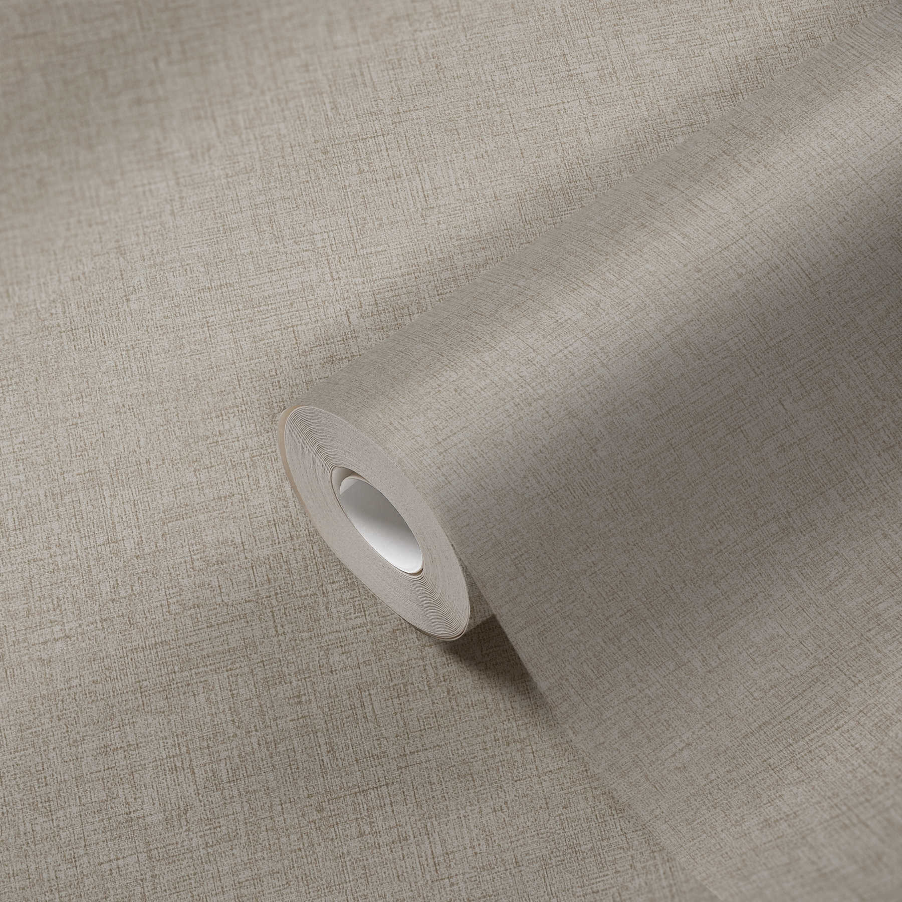             Linen look wallpaper plain, neutral - beige
        