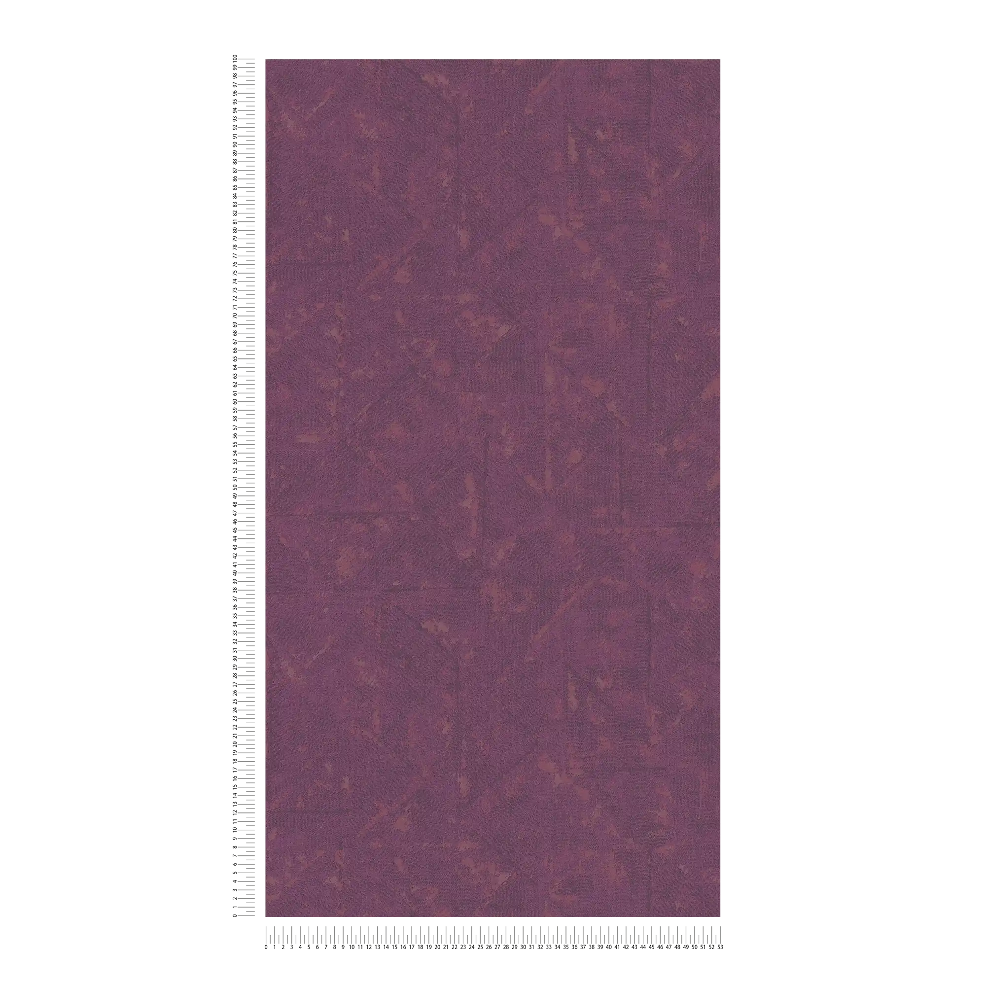             Carta da parati in tessuto non tessuto magenta con motivo asimmetrico - viola
        