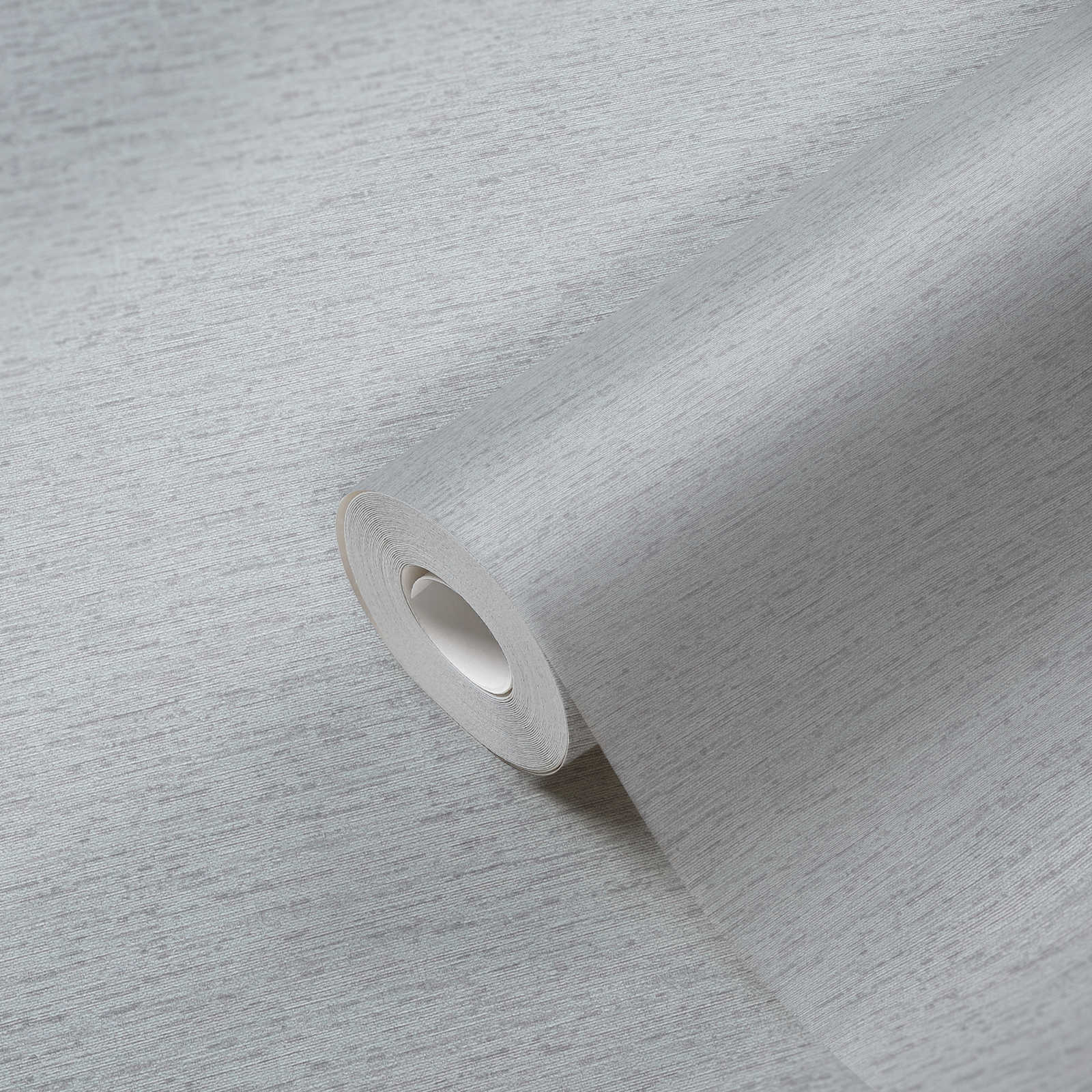             Plain non-woven wallpaper in textile look with light structure, matt - grey, light grey
        