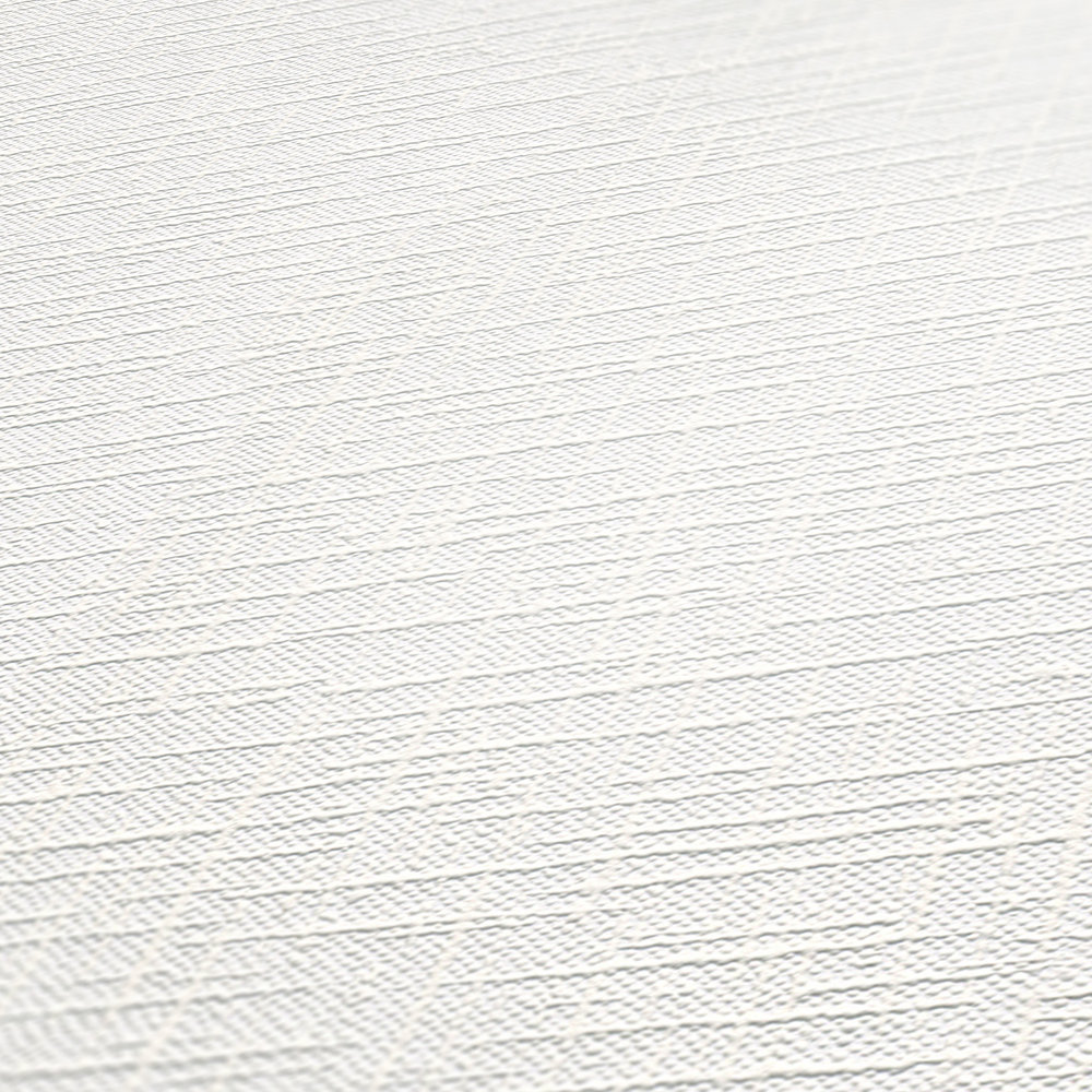             Papier peint blanc Retro Texture avec aspect tissé
        