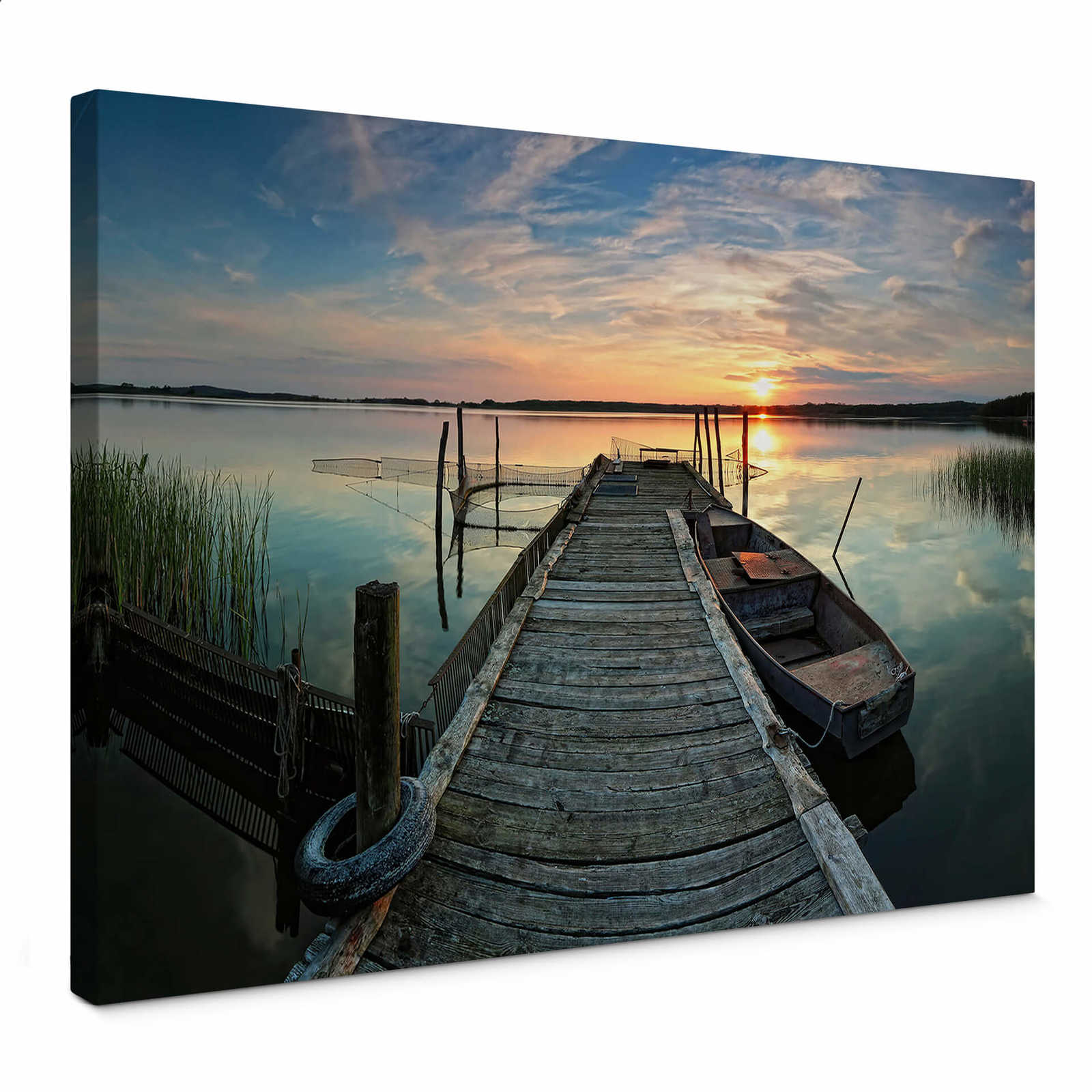        Canvas print sunset at the lake
    