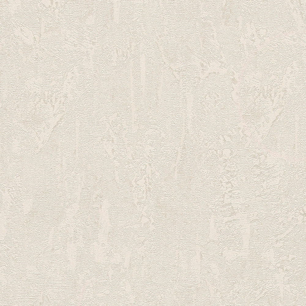             Papel pintado de aspecto de yeso vintage con patrón de textura rústica - crema
        