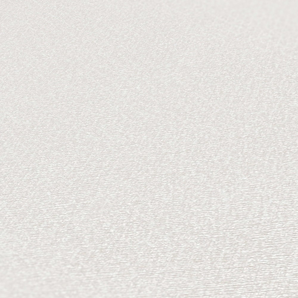             Papier peint brillant sans PVC à motif moucheté - gris, blanc
        