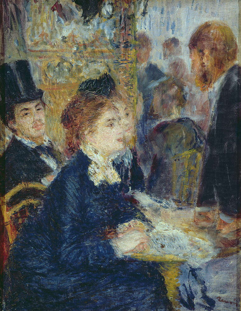             Carta da parati fotografica "Nella casa del caffè" di Pierre Auguste Renoir
        