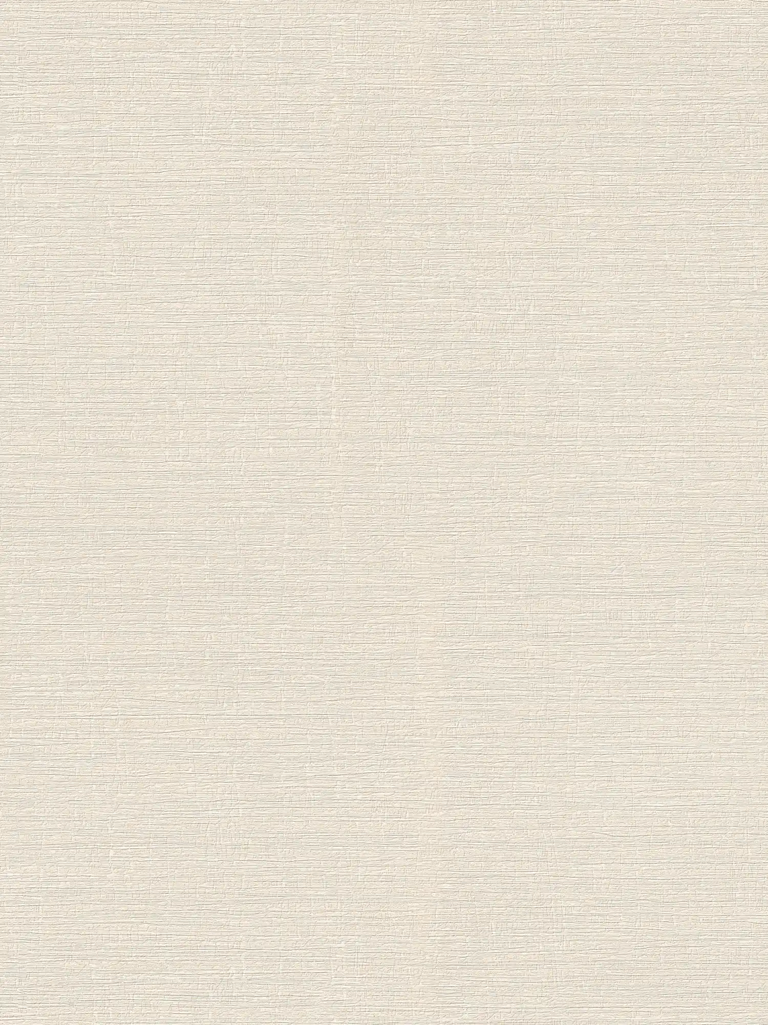Lightly textured plain wallpaper in textile look - beige, cream
