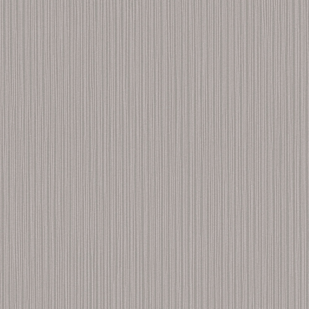             Non-woven wallpaper grey plain, narrow lines pattern
        