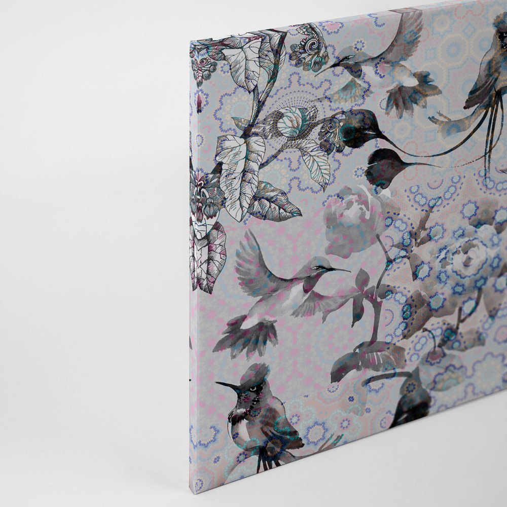             Quadro su tela Natura Design in stile collage | mosaico esotico 3 - 0,90 m x 0,60 m
        